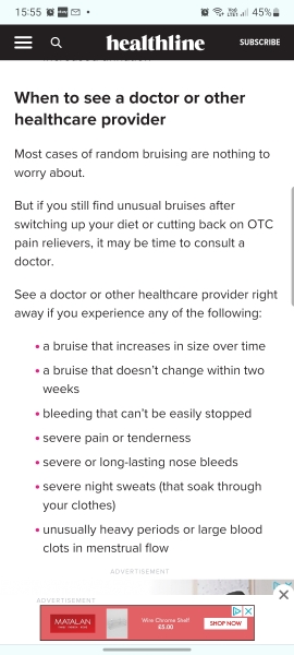 I’ve woken up to my right buttock being absolutely black and blue