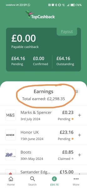 Topcashback Best UK cashback site