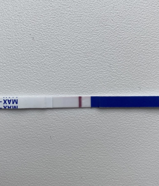 Can someone please have a look at this test for me (faint line)