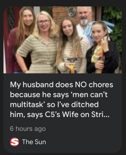 Wife on Strike (channel 5 9pm starts 6th Nov)