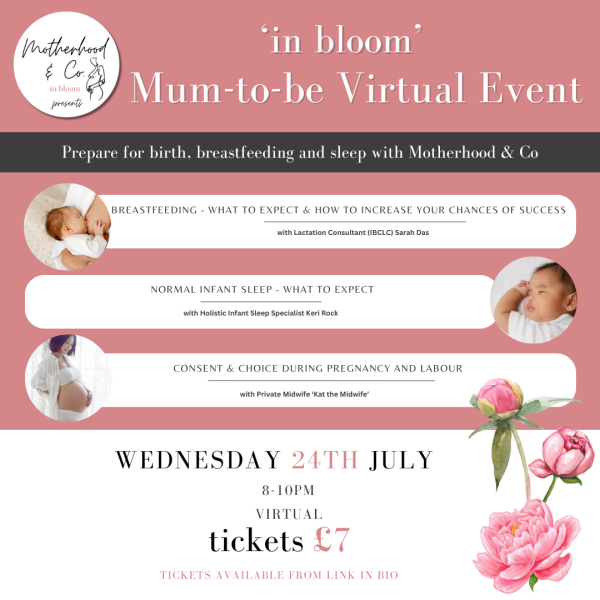 Virtual Event this Wednesday - Breastfeeding, Choice and Consent in Pregnancy and Labour, and Infant Sleep