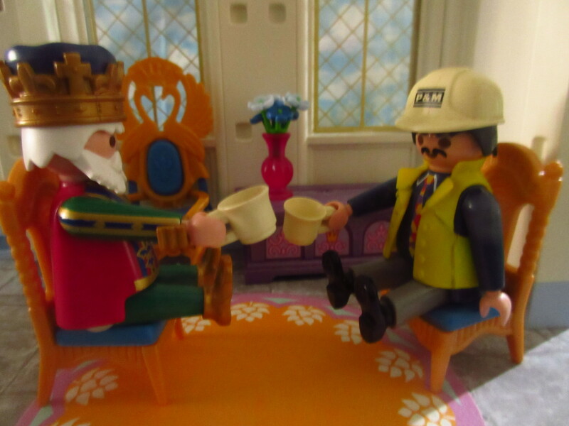 It's general election day for the Playmobil people in our house.