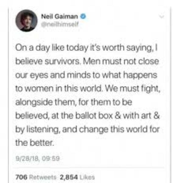 Neil Gaiman accused of sexual assault