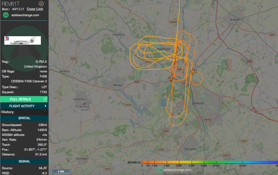 Flashing Greens and Flashing Reds Over Kidlington