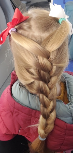 Hair styles / bobbles that won't break my kid's long hair