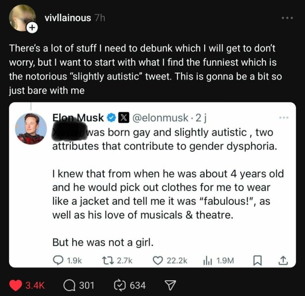 Elon Musk makes bombshell claim about his transgender child