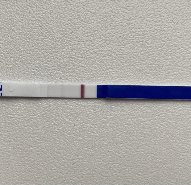 Can someone please have a look at this test for me (faint line)