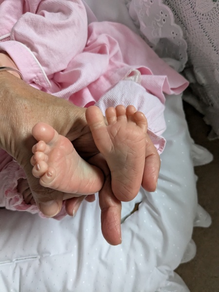 Nappy change struggle