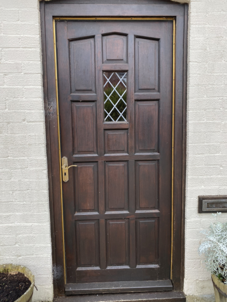Wooden front door