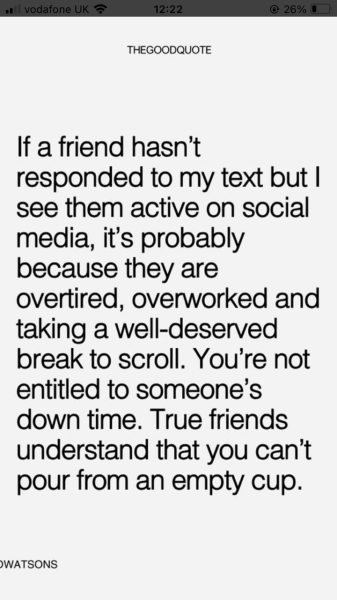 Does it make you feel anxious when people don't text you back?
