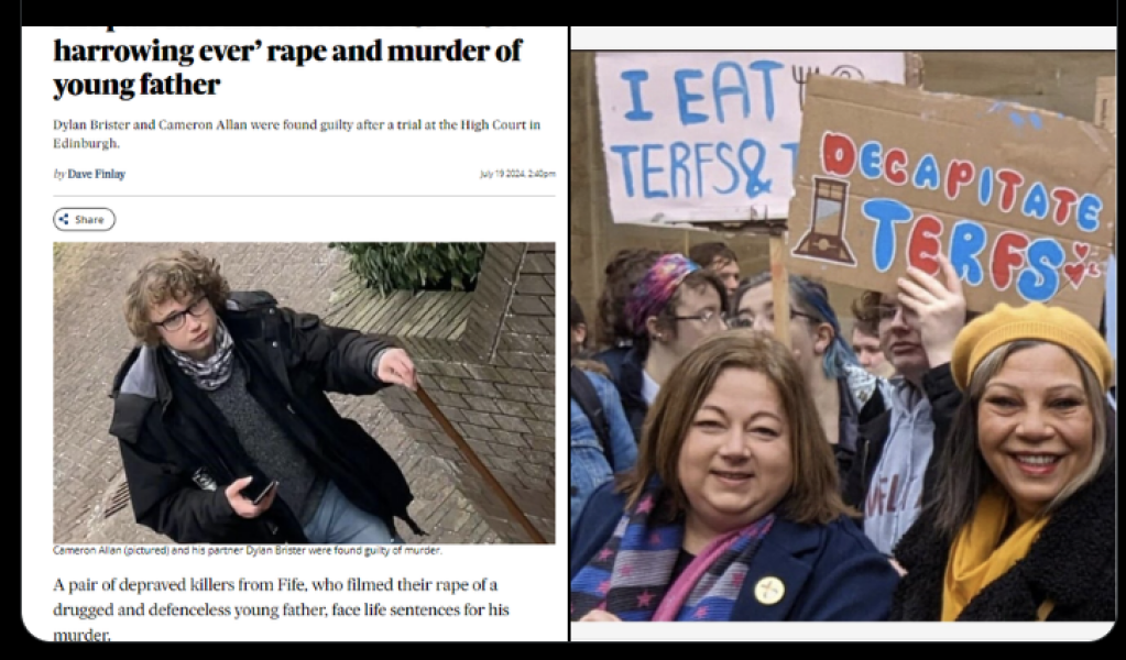 Cameron Allan found guilty of rape and murder: is this the "Decapitate Terfs" man?