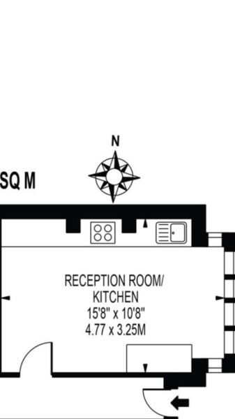 Open plan kitchen and living room