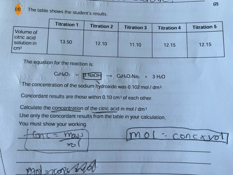Science people! Anyone please put me out of my misery with a GCSE Chemistry question?