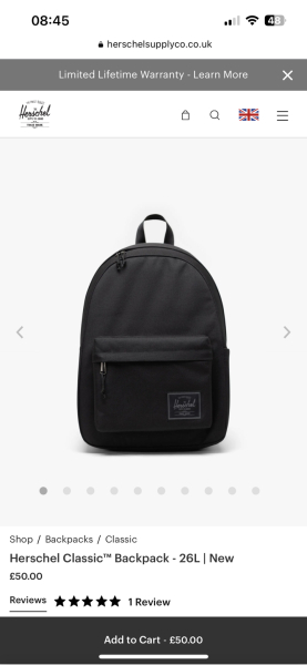 Secondary school back packs