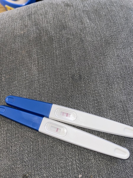 Thin faint positive line? or false positive?