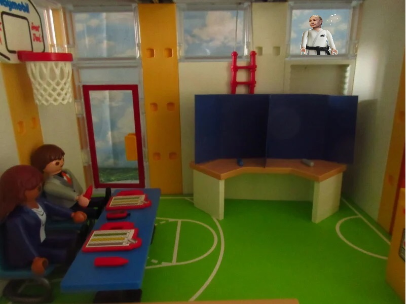 It's general election day for the Playmobil people in our house.