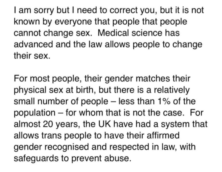 Response from my MP