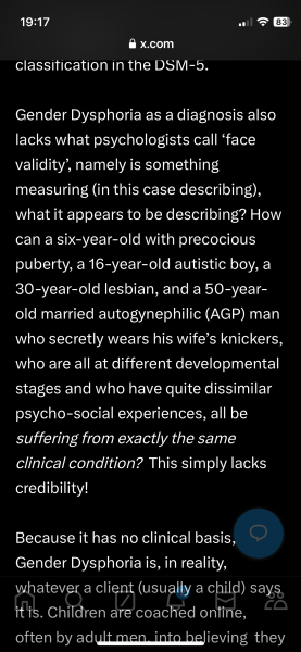 Why gender dysphoria is lie