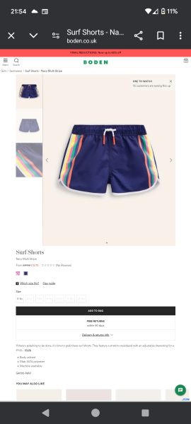 Swimsuit for DD aged 11