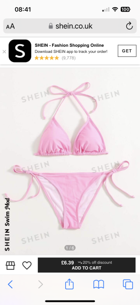 Furious with DD's swimwear
