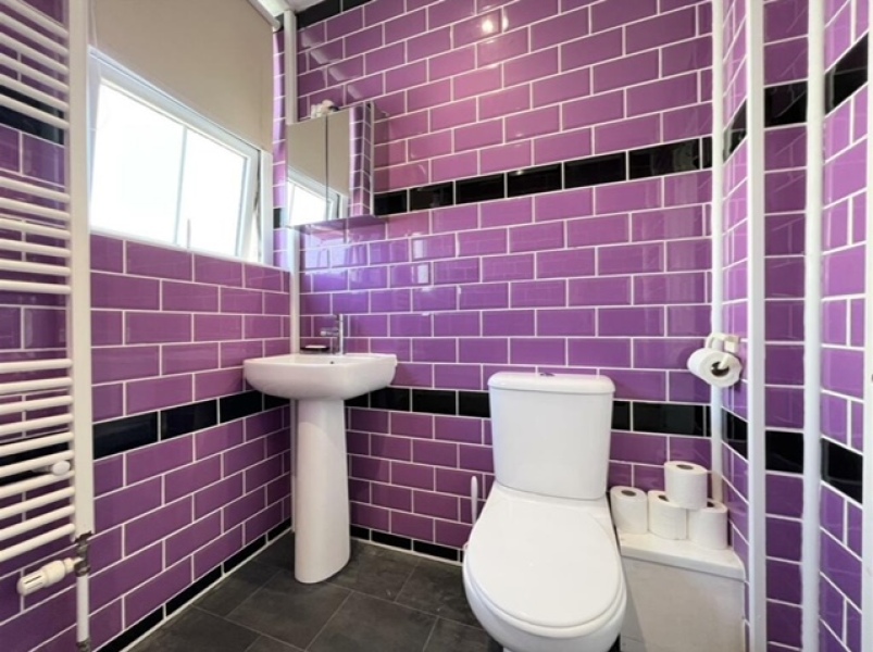 PAINTING BATHROOM TILES