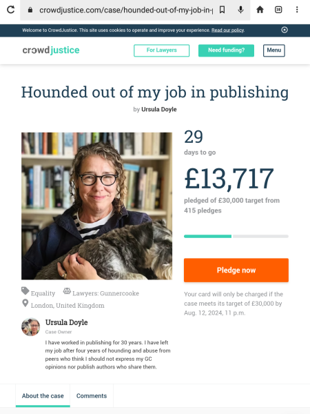 Crowdfunder for Ursula Doyle