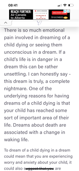Terrible terrible dream - Death TW