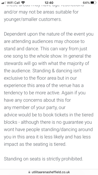 I stood at a concert