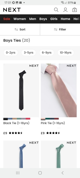 Where to get a good quality tie for a 13 year old?