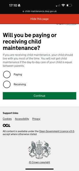 Child maintenance high earner 50/50