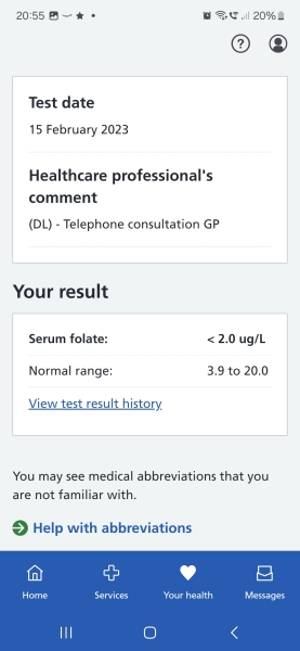 Can anyone read blood test results please?