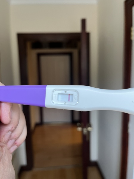 TTC v faint line 12 dpo