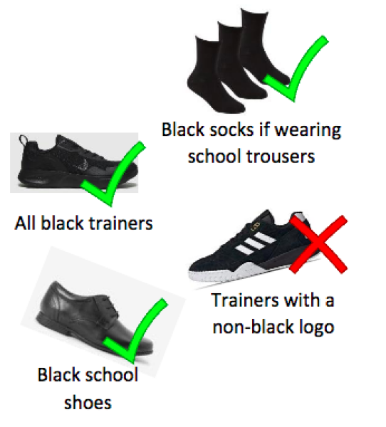 Stupid question I know, but school shoes