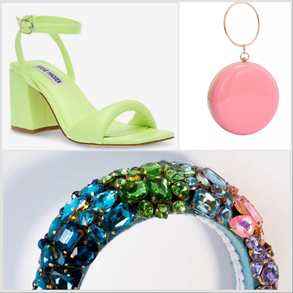 Help me find a lime clutch bag?