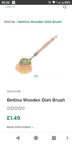 Looking for a stylish washing up brush that brings a smile to my face..