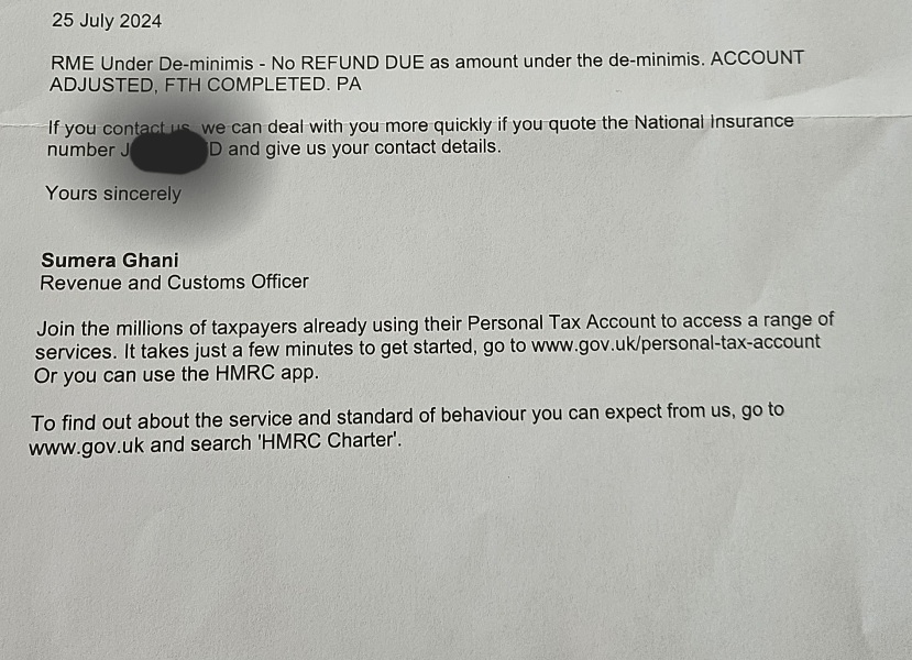 HMRC - what in God's name does this mean?