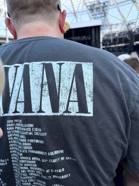 I stood at a concert