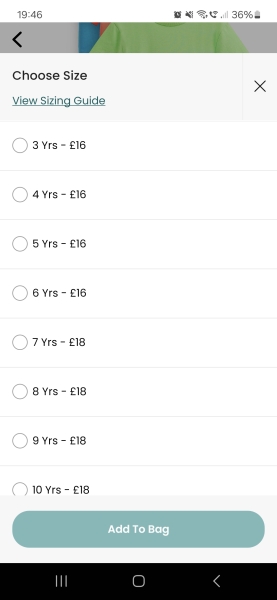 To be missing size 4-5?