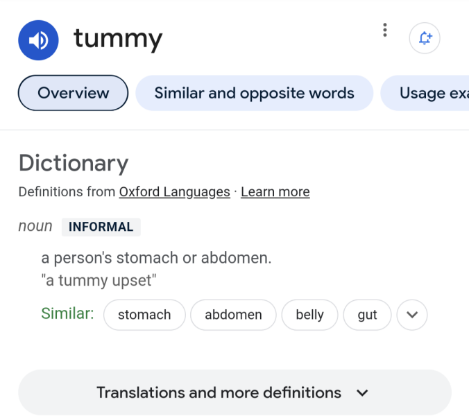 To ask for a national campaign to stop adults referring to their "tummy"