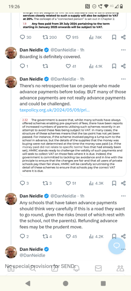 VAT on school fees not applied retroactively- ultra wealthy are safe