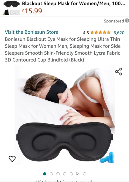 Eye mask that stays on all night?