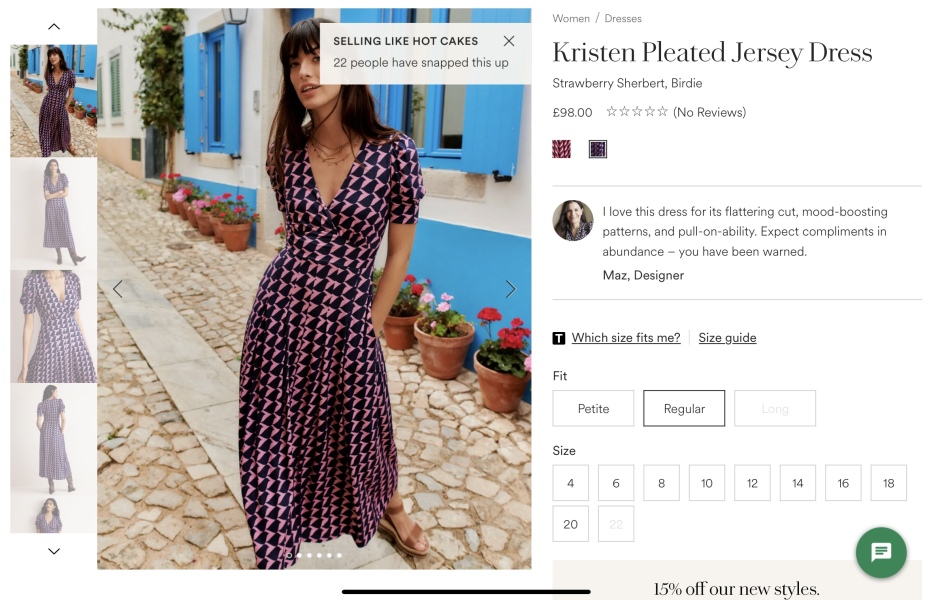 Help me find a colourful, bright midi dress please