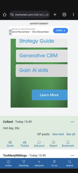 Threads autoscrolling