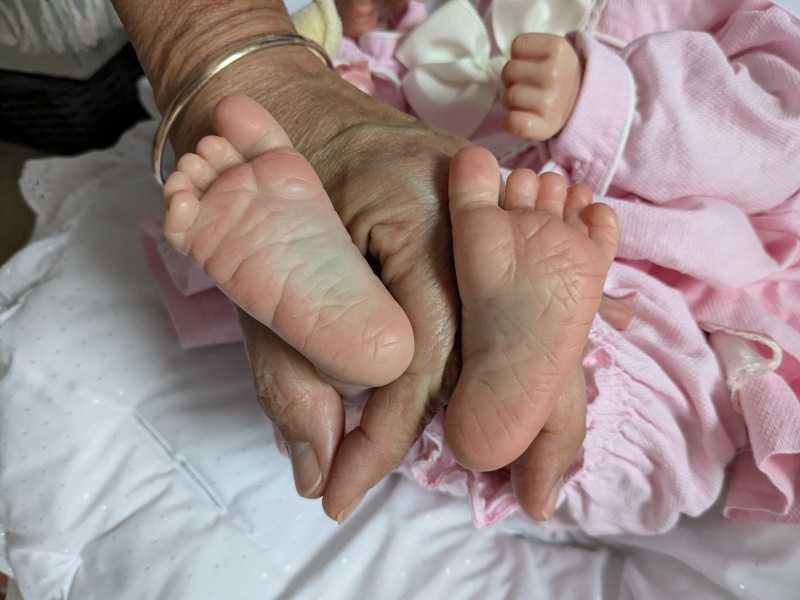 Nappy change struggle