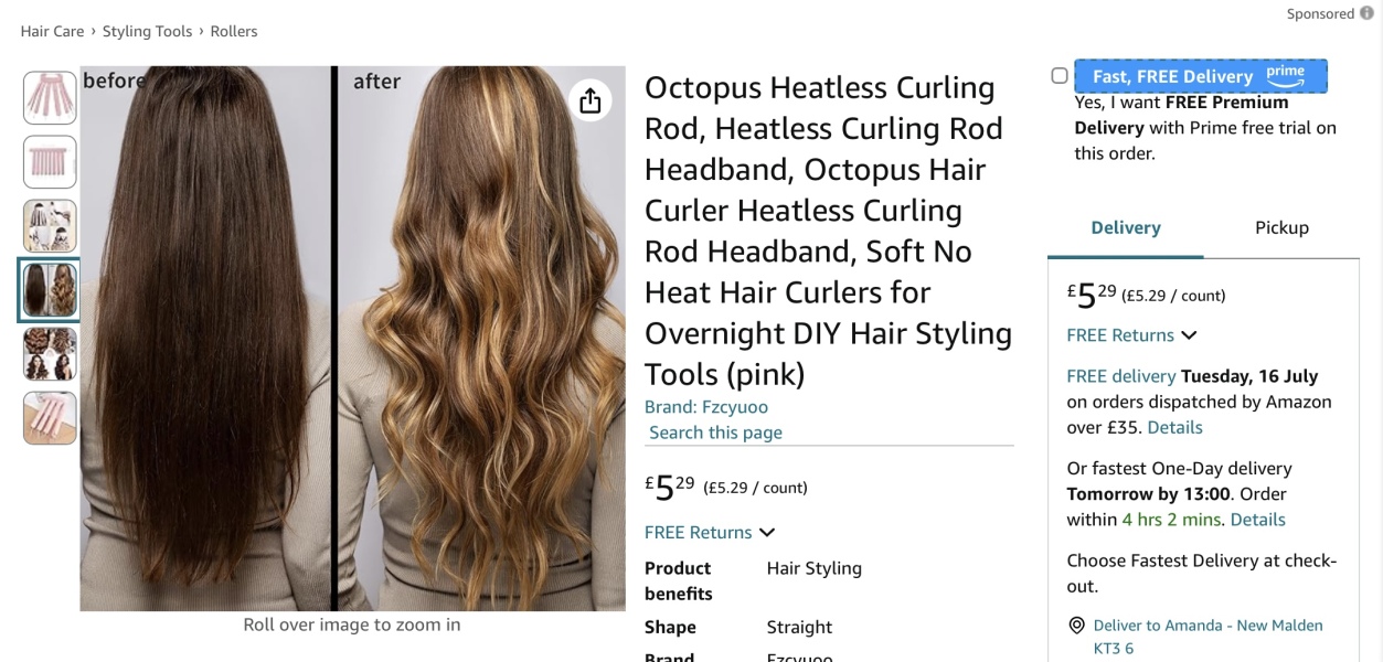What do you use to curl your hair?