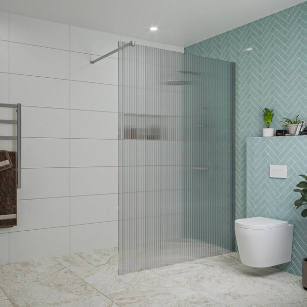 Shower niche - floor to ceiling glass?