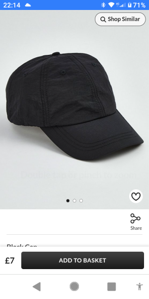 Black baseball cap suggestions for gym