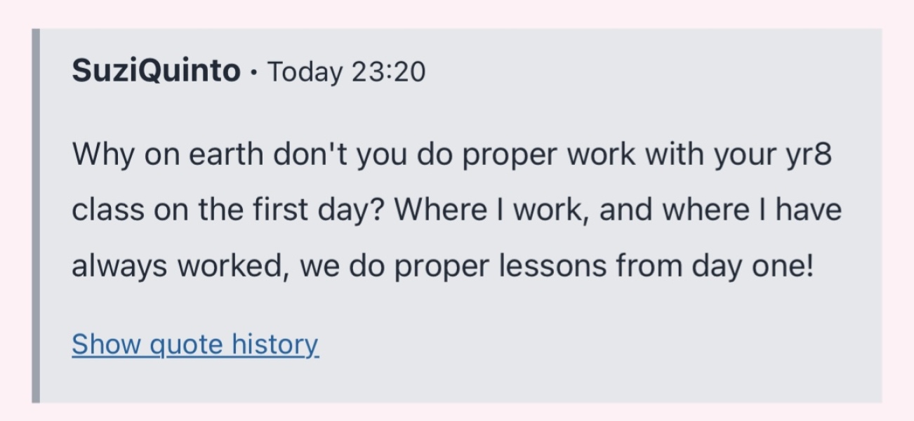To think my HOD is being a bit of a jobsworth?