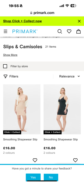 Does nobody wear slip any more?