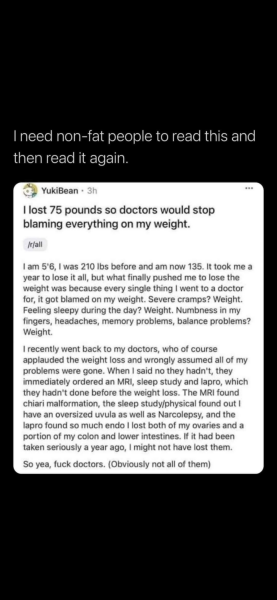 Skinny privilege